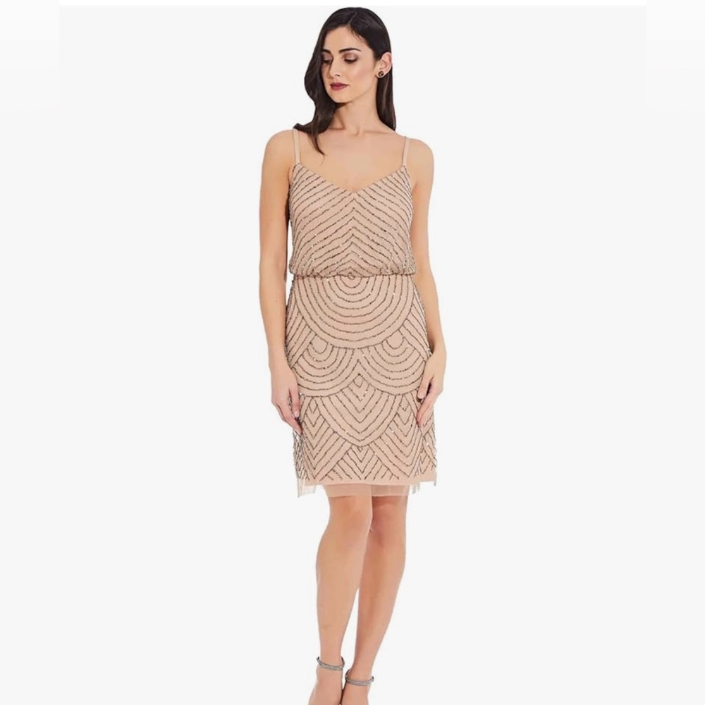 Adrianna Papell Beaded cocktail dress in size 4 - Picture 11 of 16